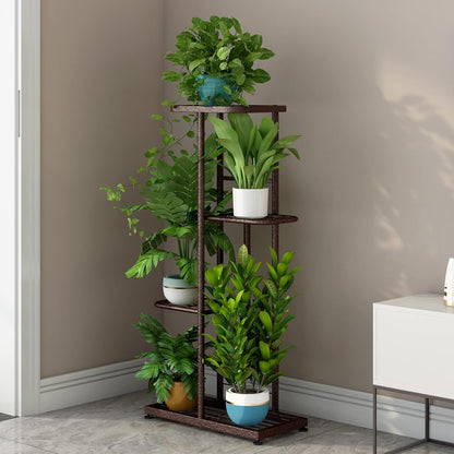 4 5 (4 5 LINZINAR Plant Stand Metal Tier Potted Multiple Flower Pot Holder Shelf Indoor Outdoor Planter Display