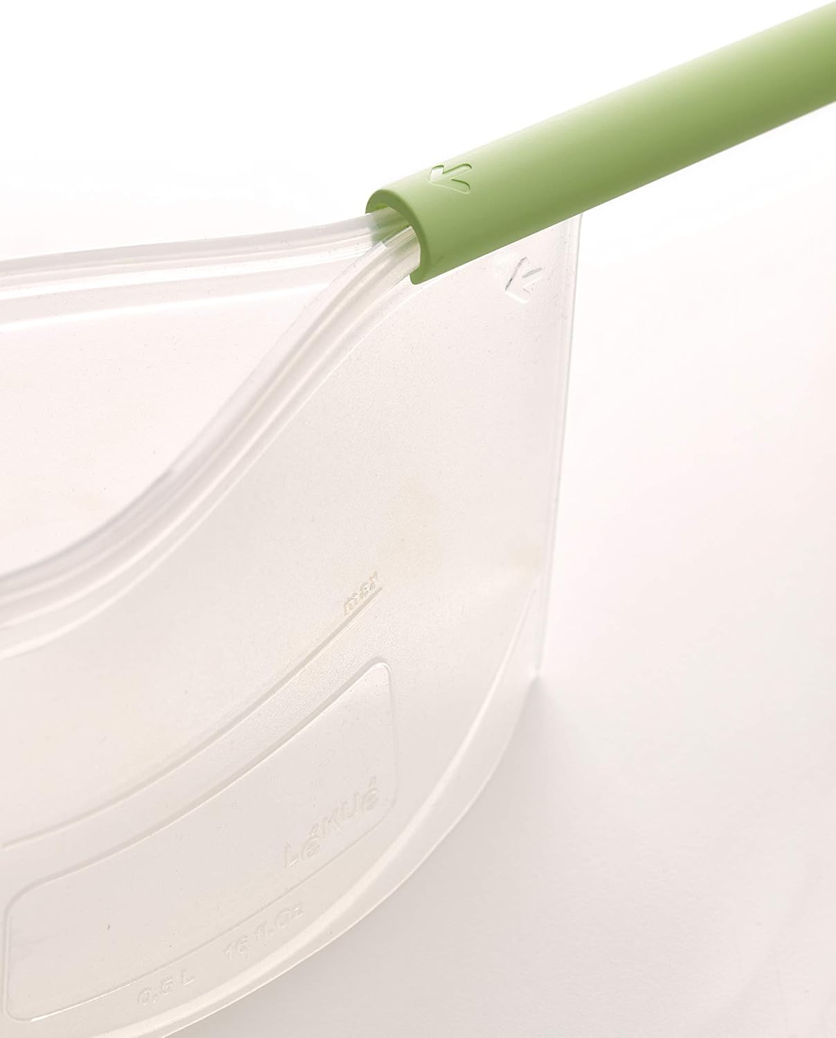 Lekue Reusable Silicone Bag for Airtight Food Storage and Sous Vide Cooking, 1000ml/34 fl oz/4.25 cups