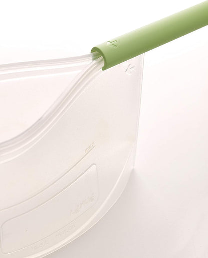 Lekue Reusable Silicone Bag for Airtight Food Storage and Sous Vide Cooking, 1000ml/34 fl oz/4.25 cups