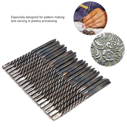 Professional Metal Chisel for Jewelry, Jewelry Anvil Chisel Tools for Metal Engraving & Carving, Hammer Jewelry Processing Tools for Jewelry Carving Jewelry Processing Jewelry Making Engrave Tool Kit