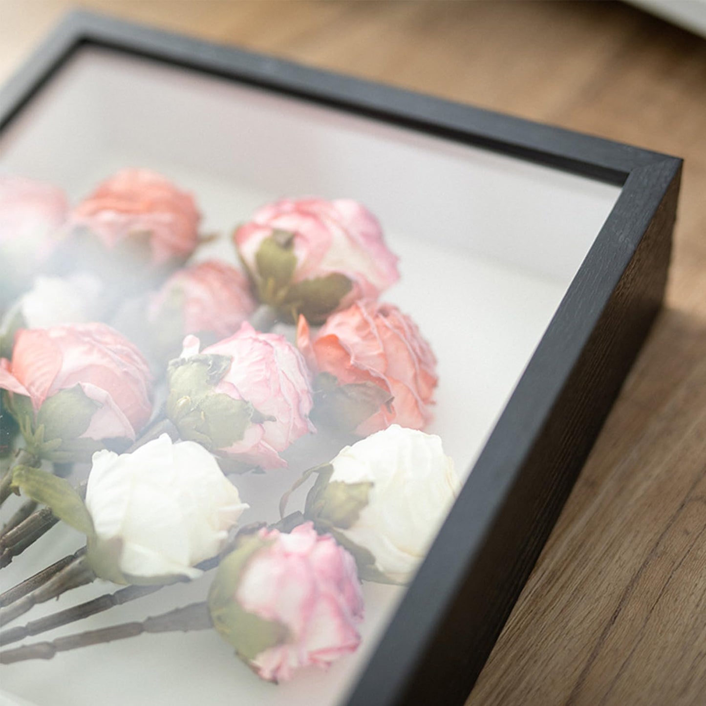 Shadow Box Frame 8x10 - 3 Pack Wood Deep Shadowbox with Glass Shadow Boxes Display Cases Suitable for Photos, Dried Flowers, Handicrafts Picture Frames for Wall (Black)