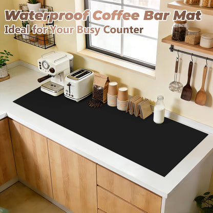Heat-Resistant Silicone Table Protector Cover: 49.2x19.7x0.06 Inch Thick Food-Grade Table Protector for Dining Room Table for Kitchen Countertop & Counter Mat -Waterproof Tabletop Cover Pad & Crafting