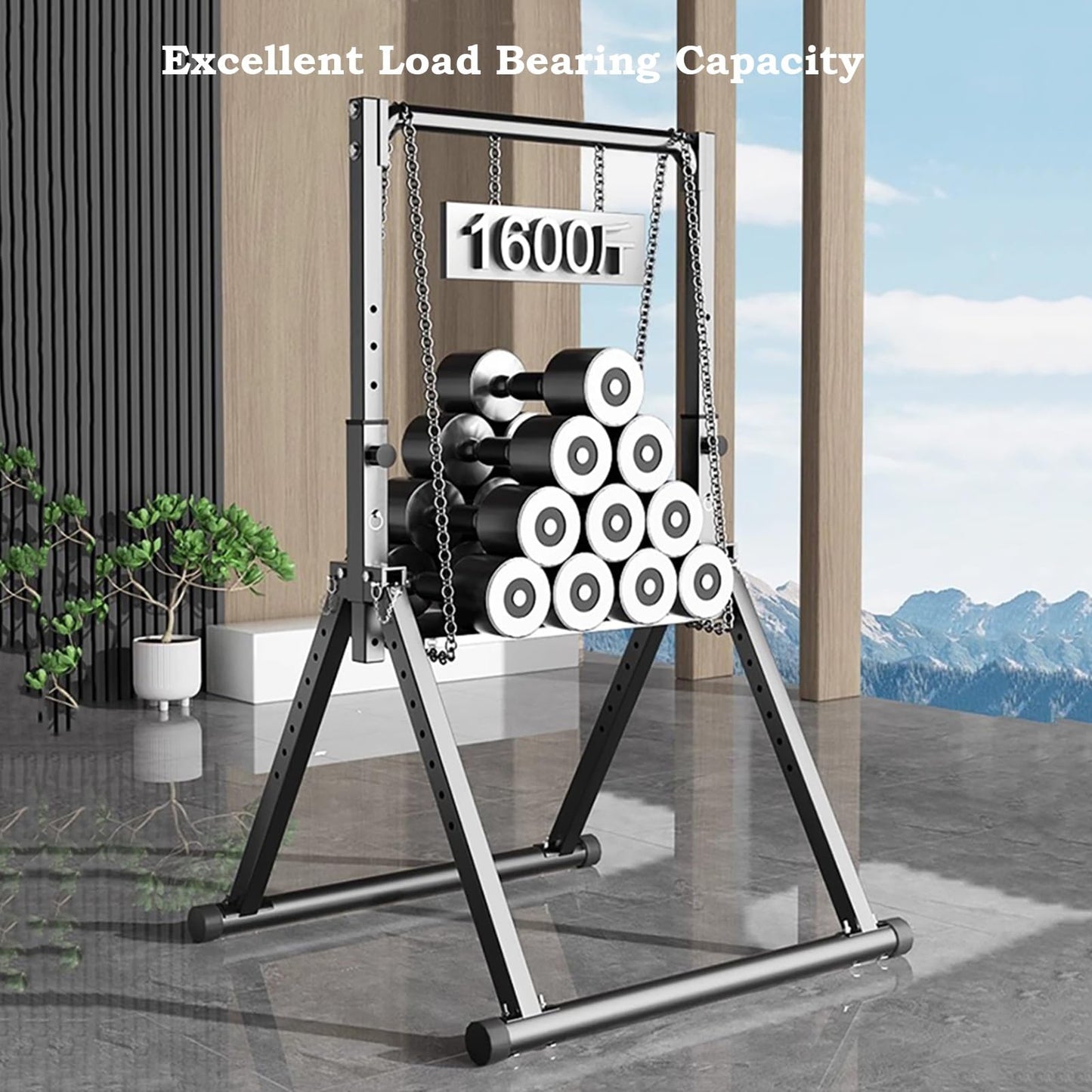 Freestanding Pull Up Bar Foldable Power Tower Dip Station Adjustable Dip Bar Strength Training Equipment For Home Gym Support 1100lbs Black