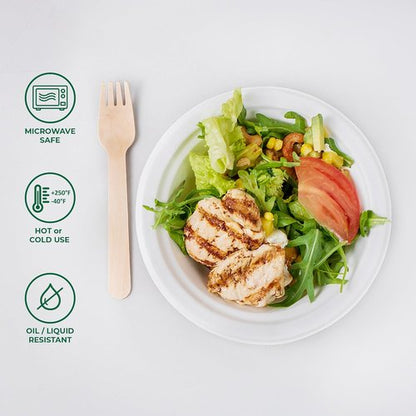 Freshware Paper Bowls - Biodegradable 12 oz. Soup Bowls | 150-Pack Heavy Duty Sugarcane Fiber Dinnerware - Microwave & Freezer Safe