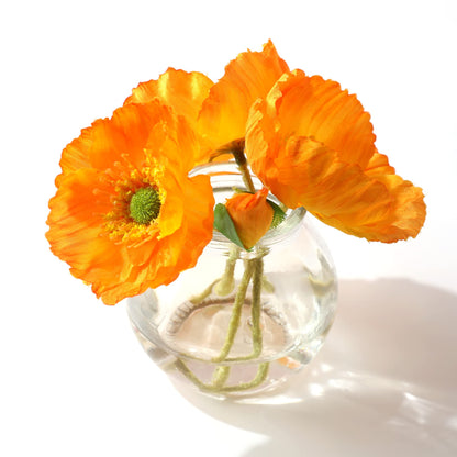 Magic Season Decorative Glass Bottles with Cork Stoppers (3.3 fl oz. Spherical Bottles / 12 Pcs)
