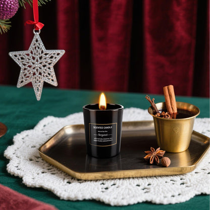 12 Pack Scented Black Candles Gift Set for Dad, Soy Wax Aromatherapy Candles for Home, 12 Masculine Fragrances, Gift from Daughter/Son for June Holiday, Stress Relief & Relaxation for Men