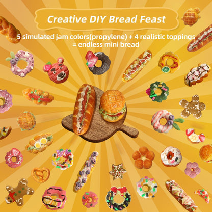 iLAND Air Dry Clay Kits Fun Crafts for Teens DIY Mini Bakery Miniature Food Toy Easy Crafts for Adult Women 1/12 Scale Accessories of Dollhouse Kitchen Creative Family Game Night Birthday Gift Ideas