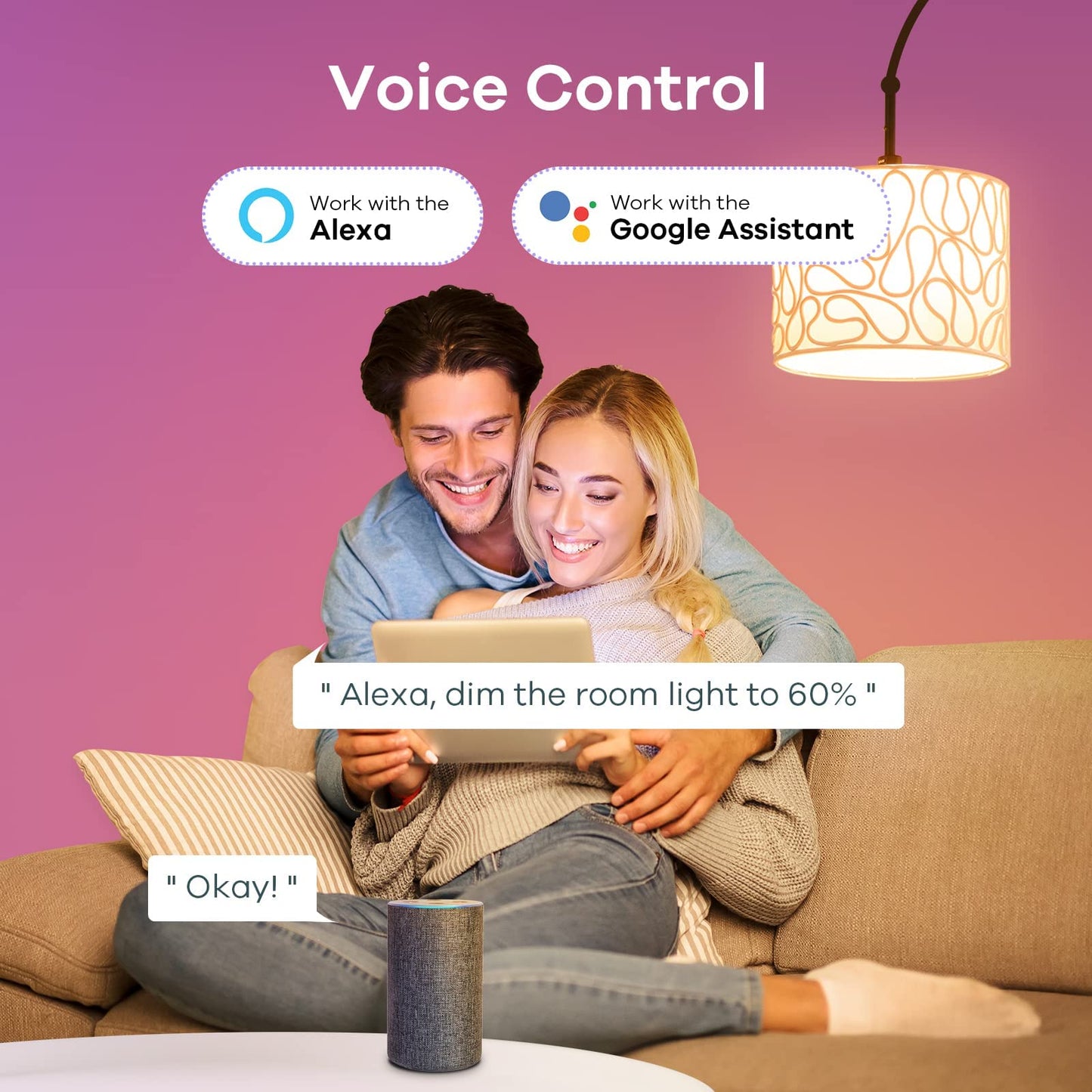 Linkind E26 Smart Edison Bulbs, 2700K-6500K Tunable WiFi Edison Bulbs with Remote Control, 8W 60W Equivalent Dimmable ST19 (ST58) Vintage Light Bulbs 800lm, Compatible with Alexa & Google Home, 4-Pack