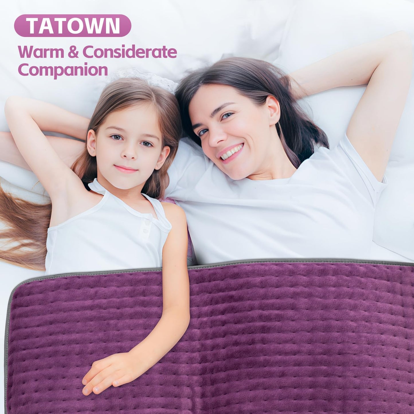 XXXL Heating Pad for Back Pain Relief, Heated Pad for Neck/Shoulders/Legs/Knees/Feet/Cramps, 6 Heat Settings Auto-Off, Heat Pads for Women, Birthday Mothers Day Gifts for Mom Wife Grandma Her, 17"x33"