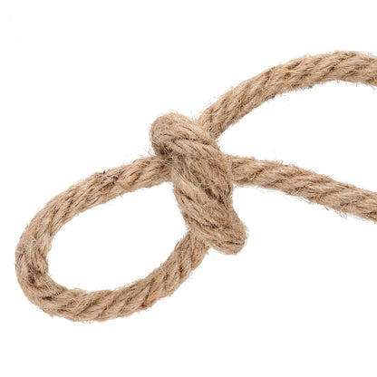 FUNSUEI 196ft 8mm Thick Jute Rope, Natural Hemp, Heavy Duty for Hanging, Gardening, Camping, Bundling, Crafts, Brown