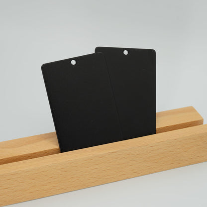StayMax Anodized Aluminum Engraving Blanks 2x3 Inch 25 Pack (Black)