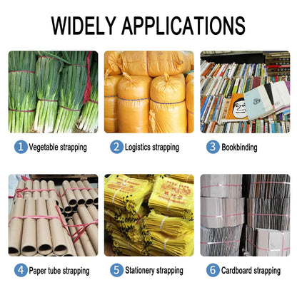 800m Length 2-3cm Width Polyester Nylon Plastic Rope Twine for Packing,Carrying,Hanging,Gardening,Arts and Crafts, Bundling Parcels and Wedding, Decorations,Gift,One Roll