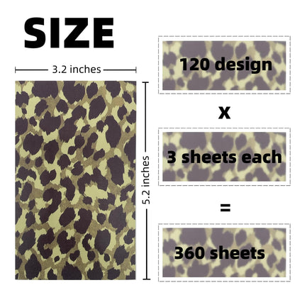 Weeck 360Pcs Flower Vintage Scrapbook Paper Set, Antique Single Side Printed Journaling Scrapbooking Supplies Craft Decoupage Papers Kit for DIY Card Making, Photo Album, Junk Journals Collage