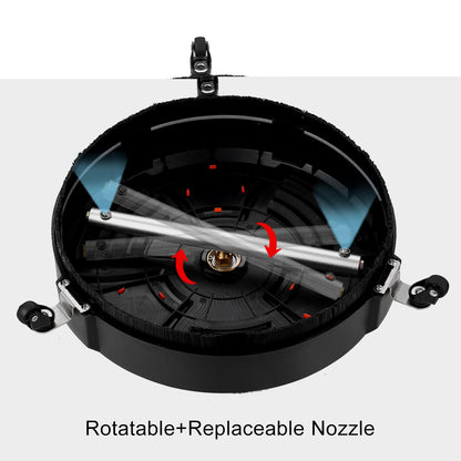 TRELVEX Pressure Washer Surface Cleaner, Universal 16 Inch Pressure Washer Attachment 4000PSI High Pressure Surface Cleaner with 1/4in Quick Connector for Floor Driveway Patio