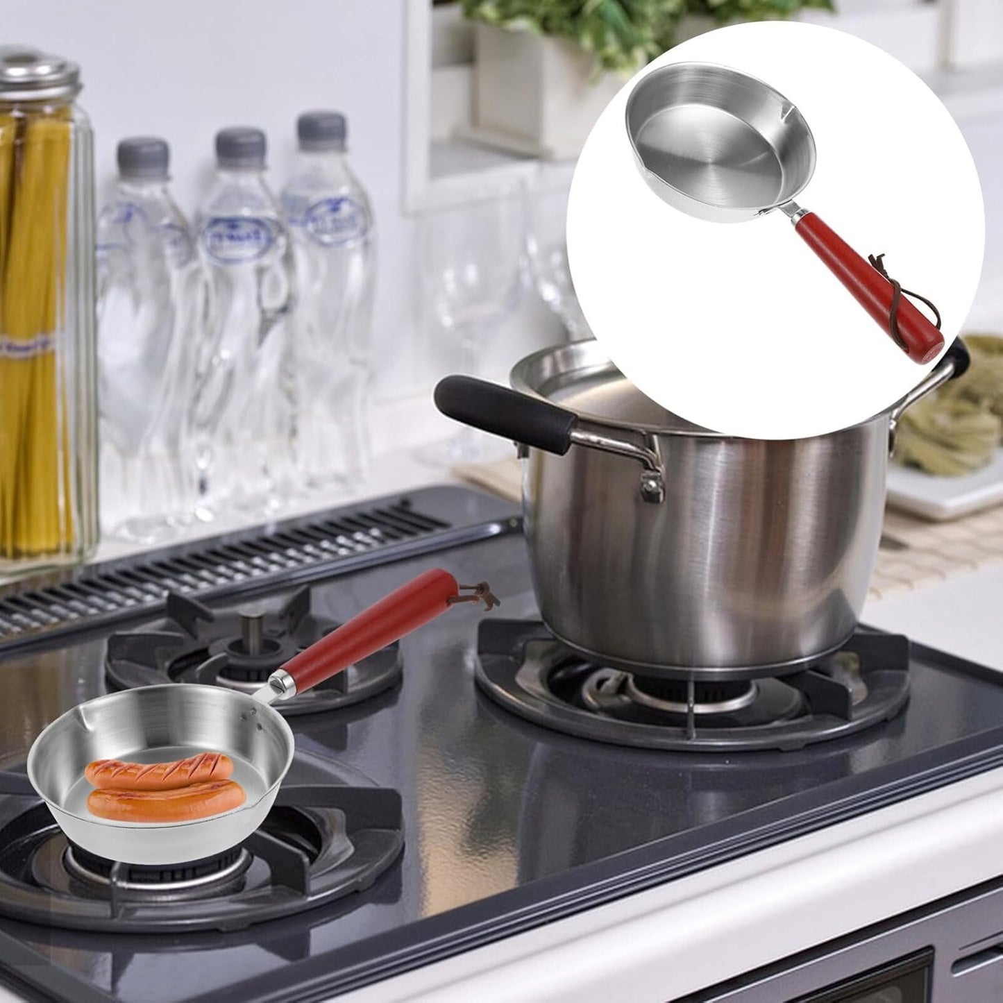 ABOOFAN Small Egg Frying Pan, 24CM Mini Nonstick Omelet Pan for Home Kitchen