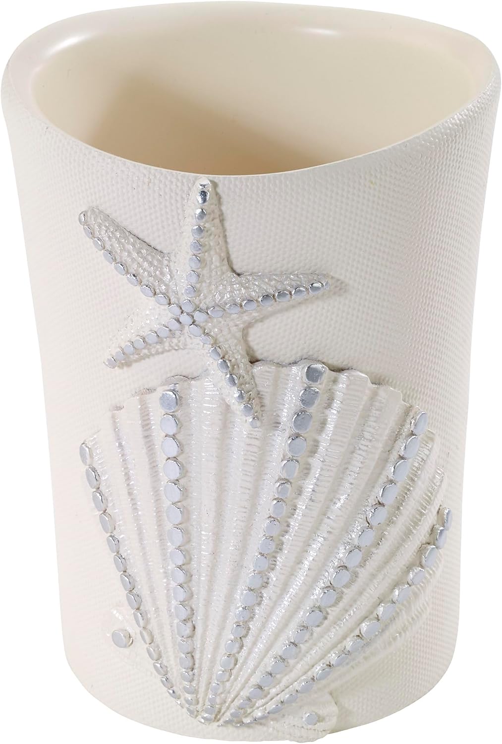Avanti Linens Tumbler, Countertop Organizer, Seashell Inspired Bathroom Accessories, Guest Bathroom Essentials