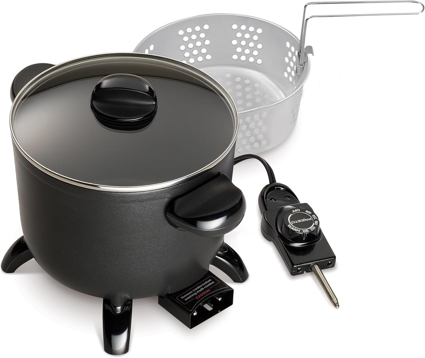 Presto 06006 Kitchen Kettle Multi-Cooker/Steamer, Black