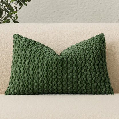 Pack 1 14x24 Inch, UGASA Lumbar Throw Pillow Covers of Super Soft Boho Corduroy Decorative Pillow Covers Cases Solid