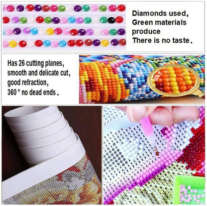 DIYPAINTING 5D DIY Diamond Painting Highland Cow 16X16 Full Drill Round Drill Crystal Rhinestone Embroidery Pictures Arts Craft for Home Wall Decor Gift