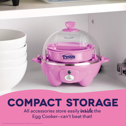 DASH Rapid Egg Cooker: 6 Egg Capacity Electric Egg Cooker for Hard Boiled Eggs, Poached Eggs, Scrambled Eggs, or Omelets with Auto Shut Off Feature - Aqua, 5.5 Inch (DEC005AQ)