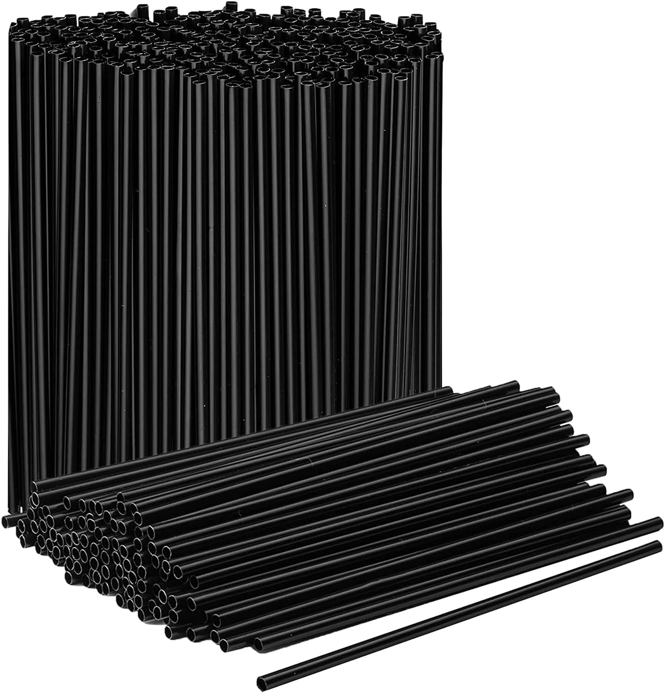 Prestee Plastic Coffee Stirrers, 2000ct, 5" Disposable Stir Stick for Drinks and Coffee, Black