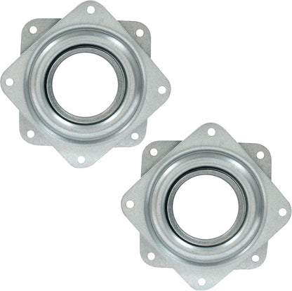 2pcs 3" Square Heavy Duty Lazy Susan Turntable, Steel Ball Bearing Rotating Tray for Dining Table, Pantry, Organizer
