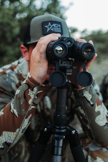 AGM Global Vision ObservIR LRF 25-256 Fusion Thermal Imaging & CMOS Binocular with Built-in Laser Range Finder, 12 Micron 256x192 (25 Hz), 4K, 25 mm Lens.