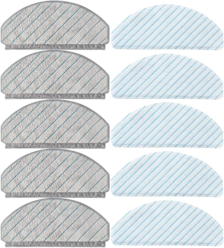 10 Pack Replacement Mop Cloth Pads for ECOVACS DEEBOT OZMO T10/T10 Plus Robot Vacuum