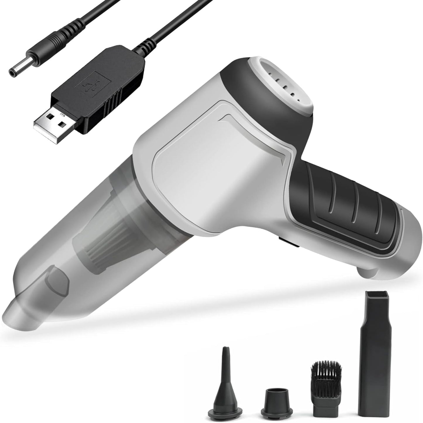Strong Handheld Mini Portable Car Vacuum Cleaner & Blower, 2 in 1 with HEPA Filter, Lightweight Design