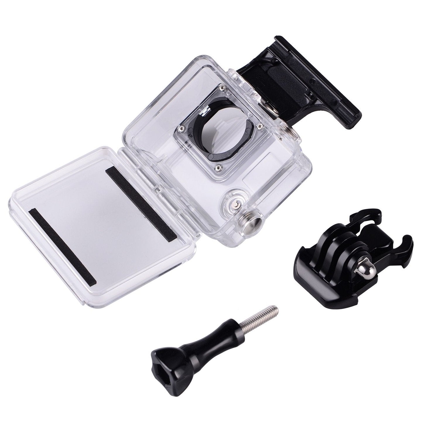 Suptig Replacement Waterproof Case Protective Housing for GoPro Hero 4, Hero 3+, Hero 3 Accessories Action Camera for Underwater Use - Water Resistant up to 147ft (45m)