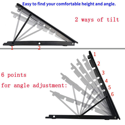 Metal Mesh Stand for A4 LED Tracer Pad, Ventilated Metal Holder for Laptop, Tablet, Animation Art Sketching Drawing Tracing LED Light Box Board, Books Holder, Diamond Painting Light Pad