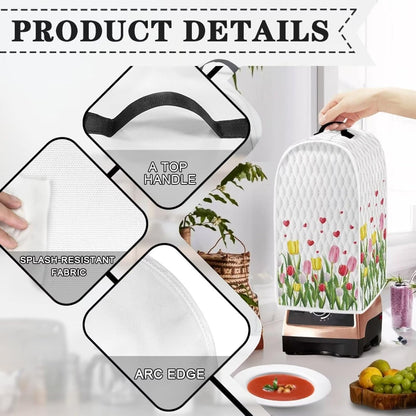 Tulip Flower Blender Cover, Kitchen Home Decor Appliance Cover for Dust Protection, Anti-Stain and Anti-Static