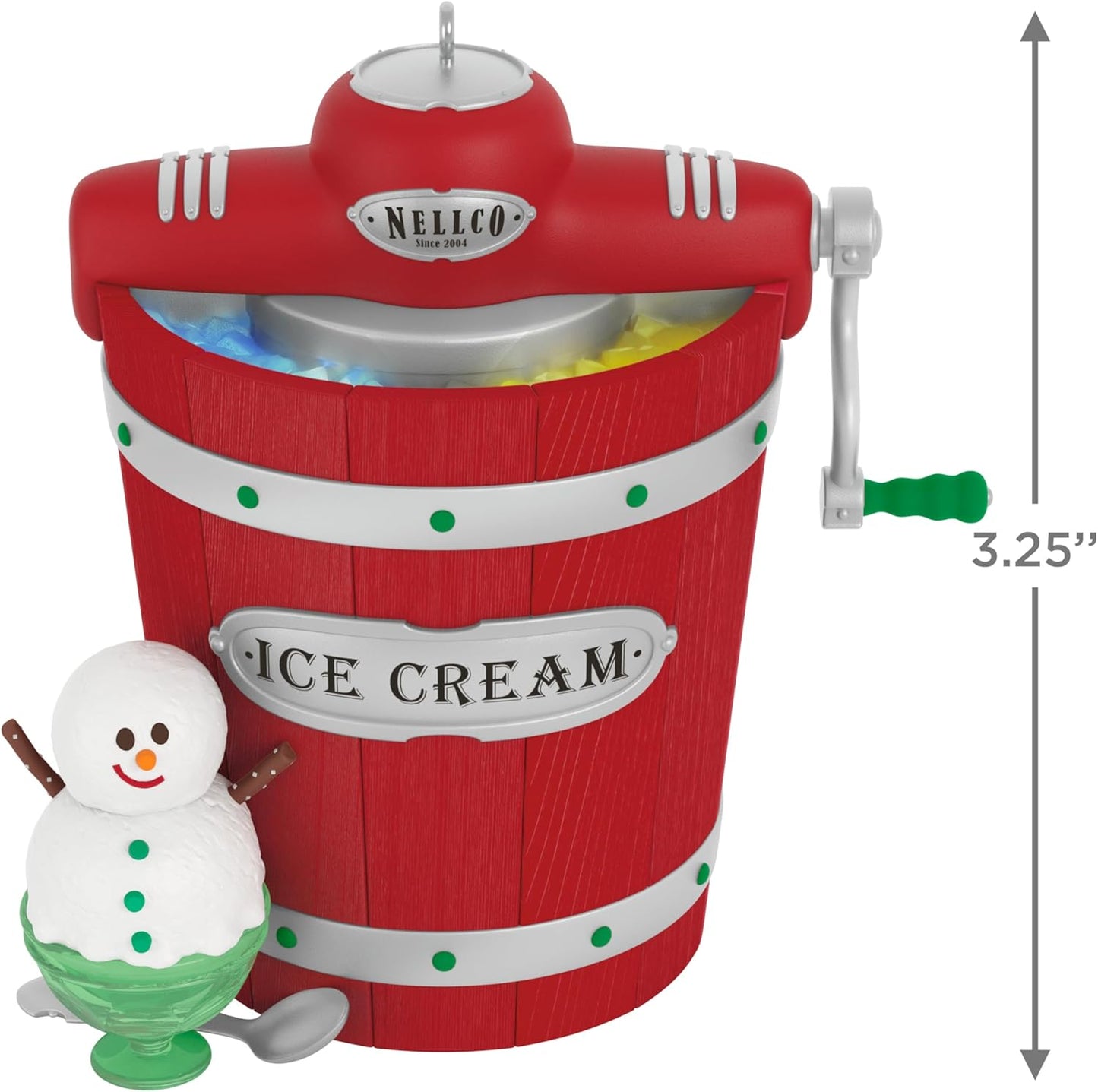 Nostalgic Nellco Ice Cream Maker Ornament with Light & Sound