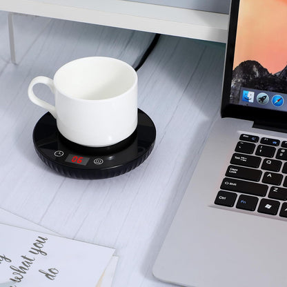 STOBAZA Coffee Mug Warmer for Desk, Electric Cup Warmer with 3 Temp Settings, Auto Shut Off, Milk Tea Warmer Plate