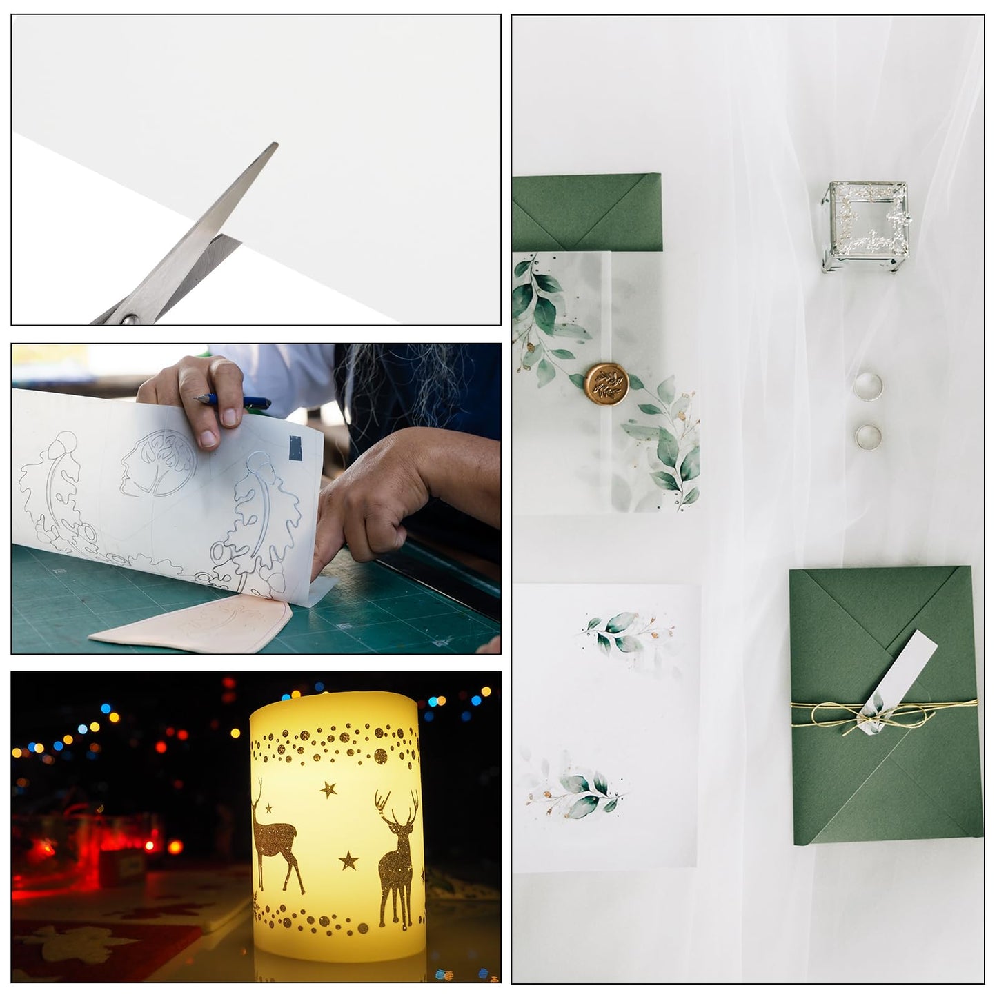 PATIKIL 150 Sheets Vellum Paper 5x7, Translucent, 100GSM for Invitations, Laser Inkjet Printing, Arts & Crafts