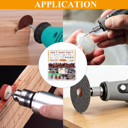 Sunxeke 318PCS Rotary Tool Accessory Kit with Sanding Drum,1/8inch Shank Universal Fit for Most Rotary Tools,Bits for Sanding, Polishing, Cutting,Drilling,Engraving,Grinding,Woodworking,DIY