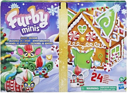 FURBY Minis Advent Calendar - 24 Days of Holiday Surprises with 1-Inch Figures & Accessories for Kids 6+
