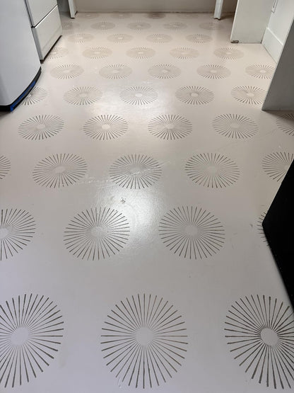 2pcs 12x12 Inch Reusable Tile Stencils Template for Painting Wall Tile Floor Cement Patio Furniture DIY Home Décor