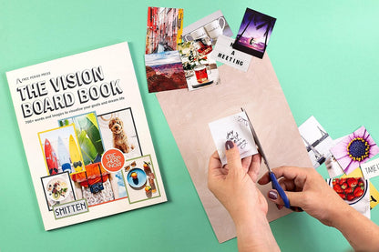 Free Period Press Vision Board Book, 700+ Words & Images in All Categories, for Visualizing Your Life Goals & Dreams, Playful, Stylish Pictures for Collage Making & Scrapbooking (Adult)