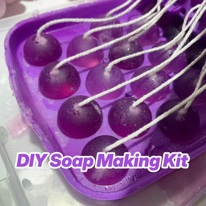 Silicone DIY Soap Making Kit Grape Soaps Molds Handmade Making for Mother's Day Without Soaps