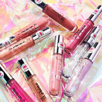 Essence Extreme Shine Volume Lip Gloss, No. 09 Shadow Rose, Nude, Radiantly Fresh, Shiny, Translucent, Vegan, Oil-Free, Alcohol-Free (5 ml)