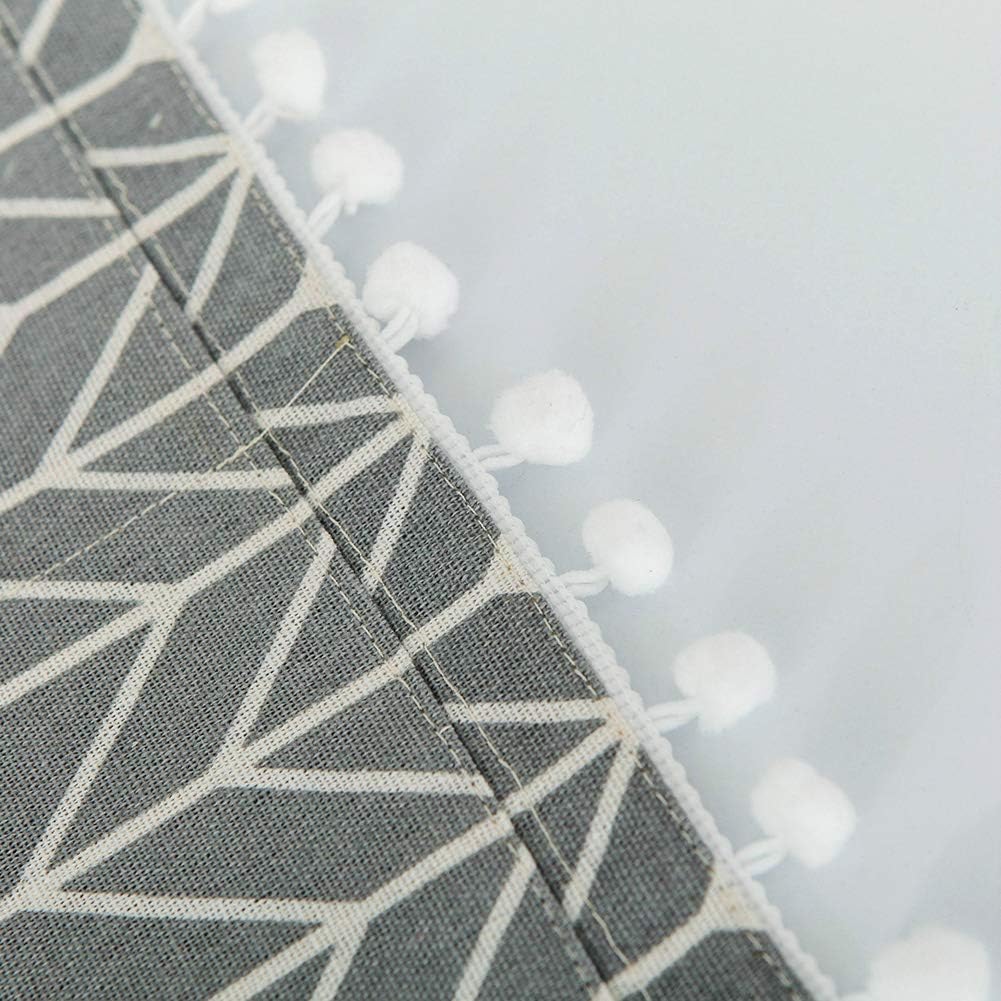 AKOAK Household Kitchen Microwave Dust Cover 1 Pack, 30cm x 90cm/11.81" x 35.43", Cotton Linen with Storage Bag (Grey