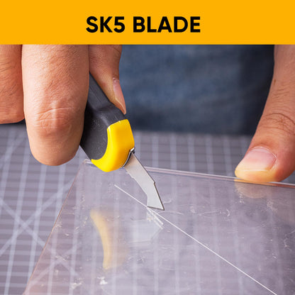 STEELITE Plexiglass Cutter Acrylic Cutting Knife and 13 Pcs Blade Set, Easy to Use Multi-Use Cutter with Cutting Blade