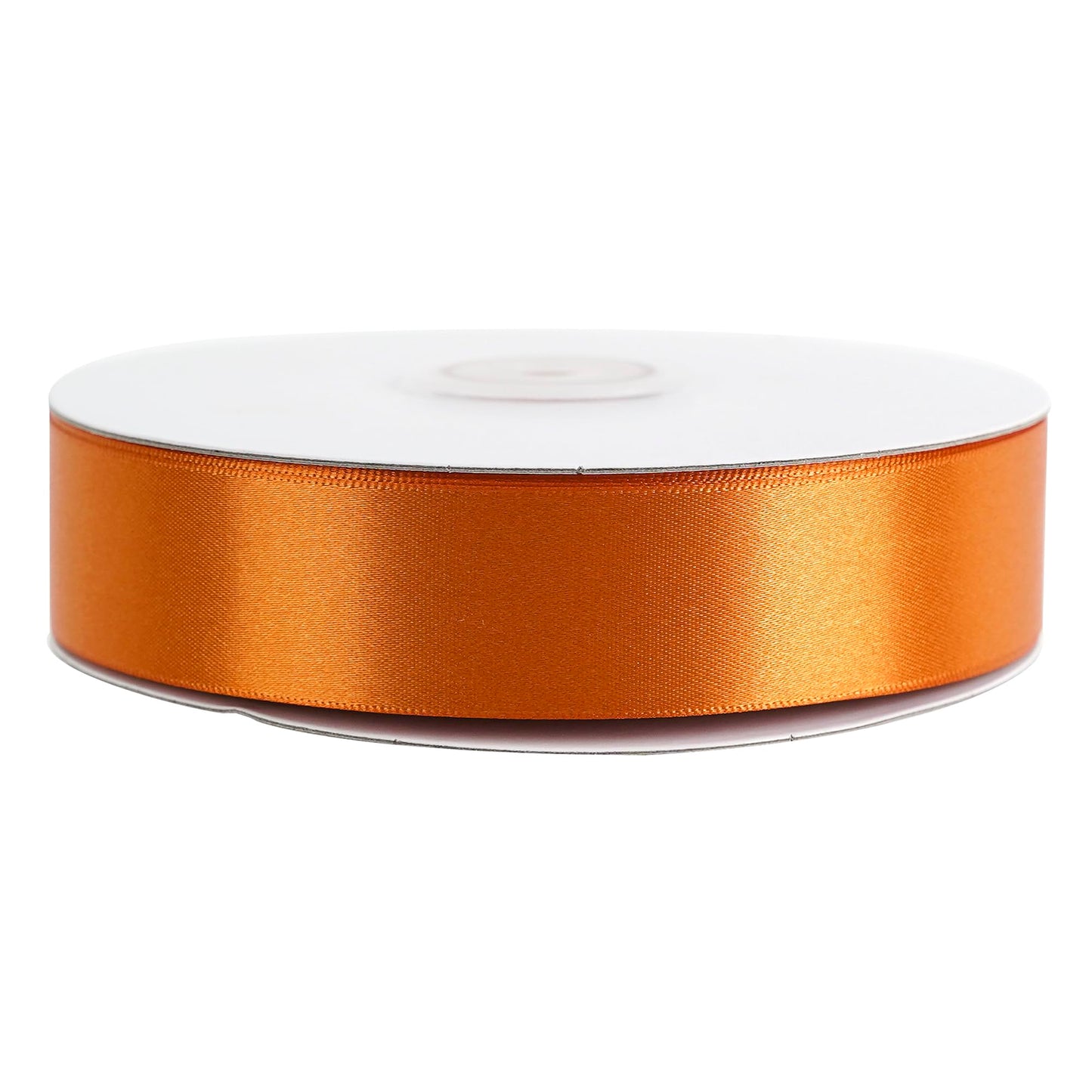 MEEDEE Orange 1 Inch Ribbon Orange Satin Ribbon Lux Double Faced Satin Ribbons by 50 Yards Polyester Wrapping Ribbons for Crafts, Wedding, Flower Bouquet, Holiday Decorating