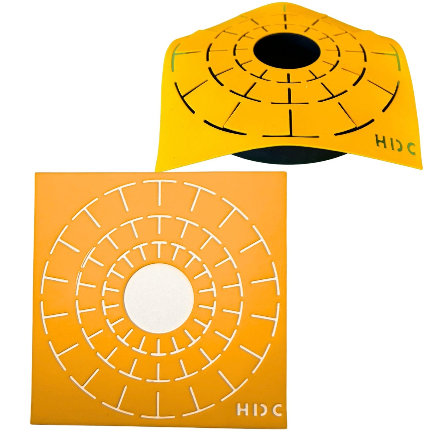 Mandala Dotting Stencils for Tea Light Candle Holder Castings - Happy Dotting Company - 2 Pack Contains a 18 Segment and 12 Segment silione templates for Making guidelines