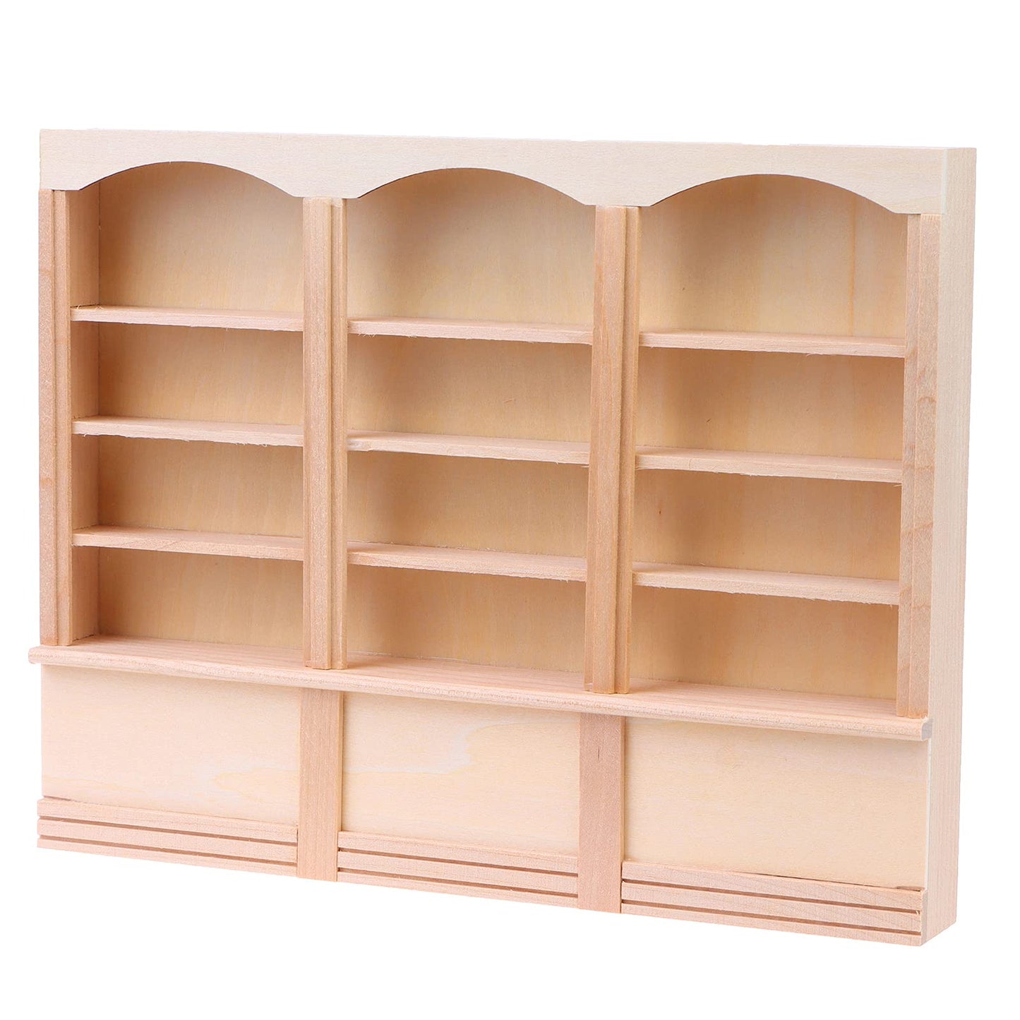 1:12 Scale Dollhouse Miniature Bookcase Display Shelf Locker Exquisite Doll House Furniture Decor Accessories for Mini Book Storage Scene Layout Collection Display for Dollhouse Enthusiasts