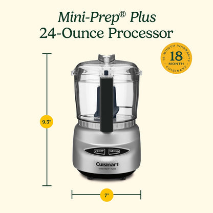 24-Ounce 24-Ounce DLC-2A, Cuisinart Mini-Prep Plus Food Processor, Mini Food Processor to Chop Herbs, Vegetables