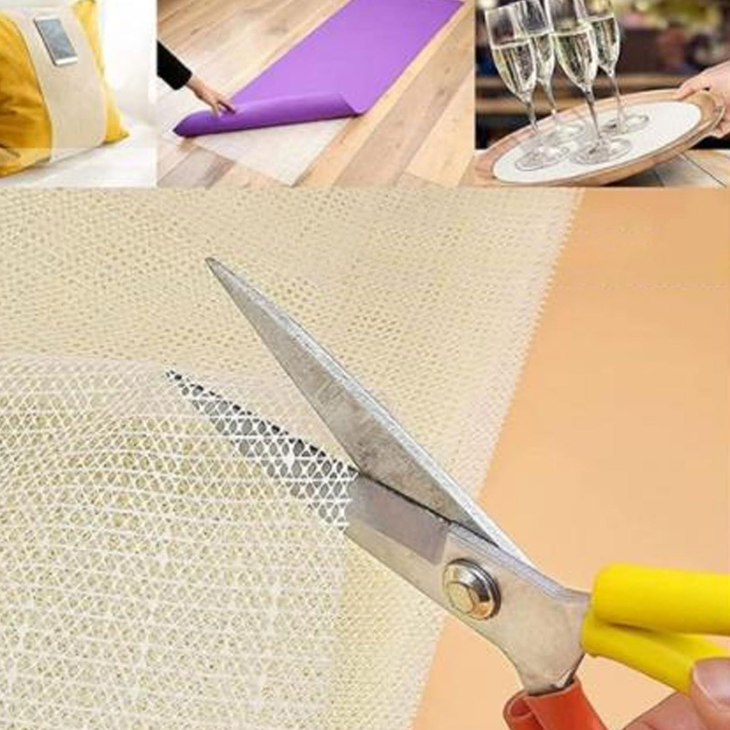 Latch Hook Canvas, Mesh Canvas Sheets Blank Rug Hooking Mesh Sheet Blank Hooking Meshh for Crafts Supplies Making (50 * 150cm)