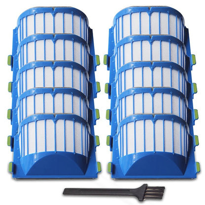 YOKYON Replacement Parts 10 Aero Vac Filters Kit for iRobot Roomba 500 600 Series 536 550 551 614 620 630 645 650 655 660 665 670 671 675 677 680 685 690 692 694 695 Vacuum Cleaner Accessory