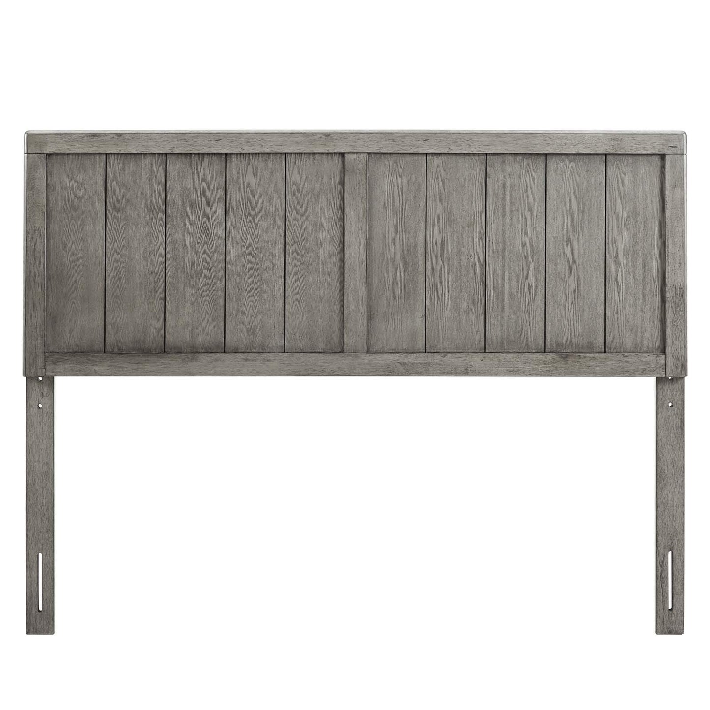 Modway MOD-6216-GRY Robbie Twin Wood Headboard, Gray